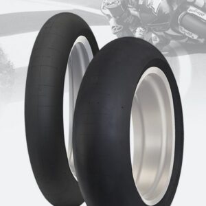 Dunlop Slick Tire Set – KR151 Front (R0129/H1) + KR451 Rear (R0129 180mm)